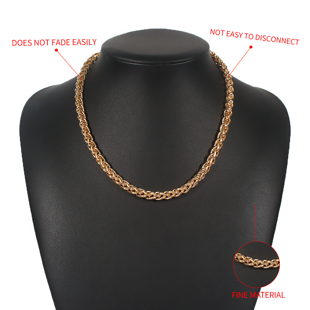 hot-selling hip-hop rock chain simple necklace