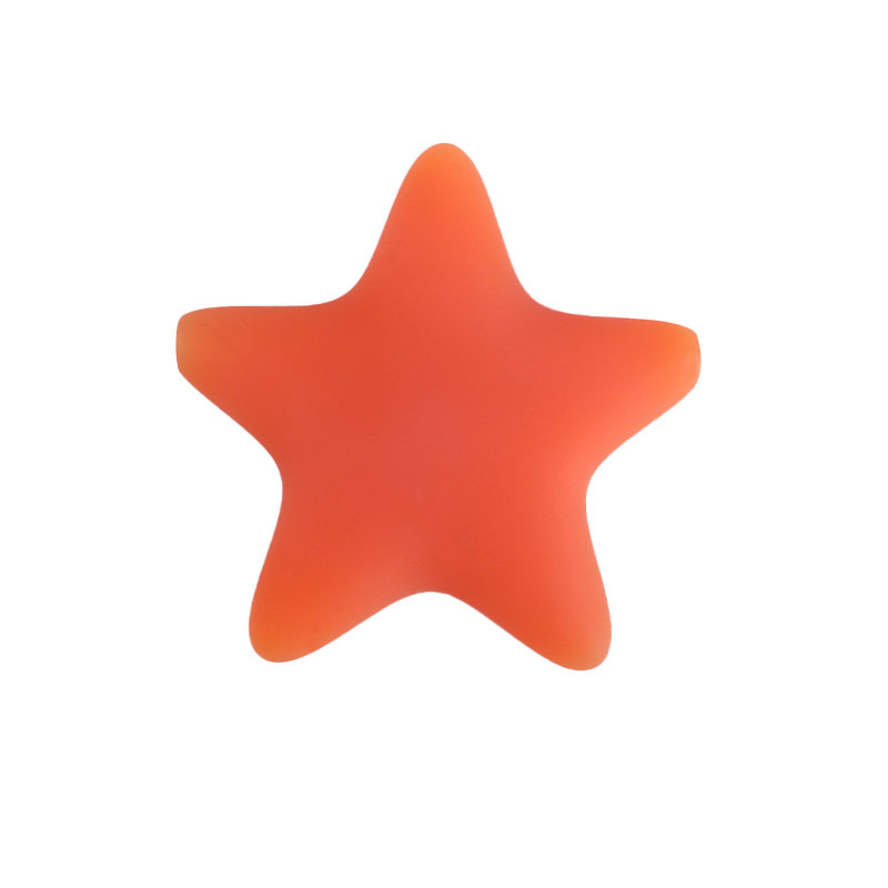 Estrella de cinco puntas de silicona molar juguete mordedor pulsera chupete cadena collar accesorios Amazon DIY accesorios de la joyería