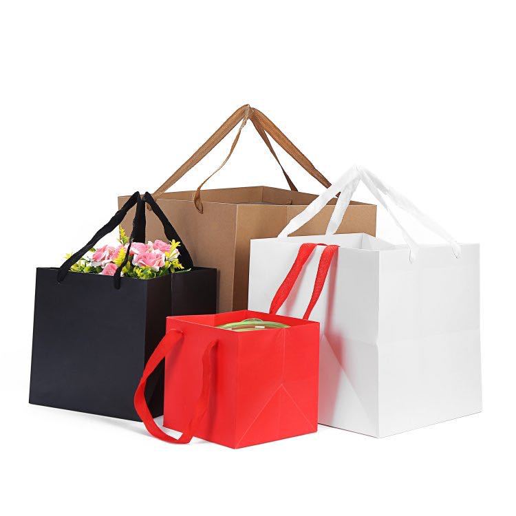 Retro Style Retro Solid Color Paper Festival Gift Bags
