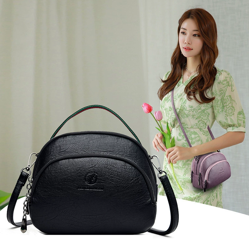 One‑shoulder bag, Korean style, soft polyurethane, compact 21×9×17 cm