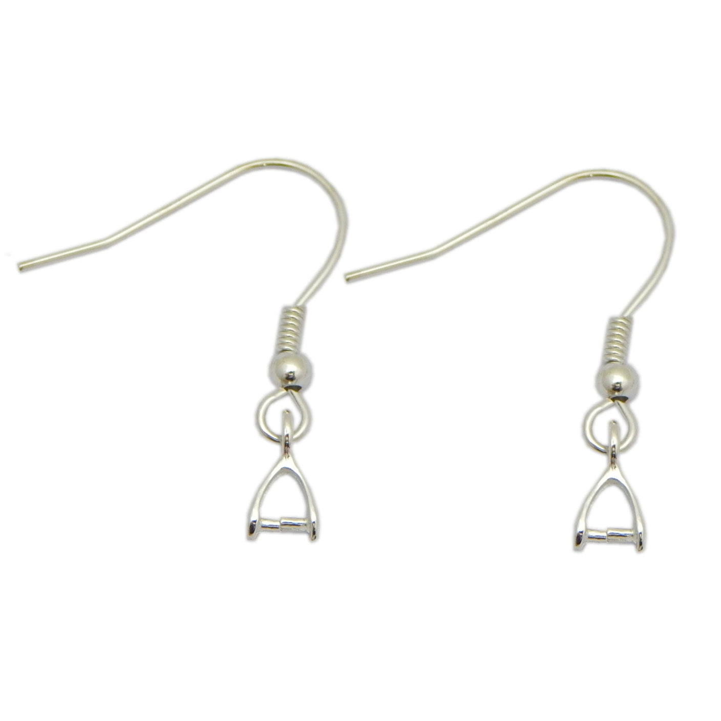 Accessories, earrings, accessory, platinum glossy lock, silver 925 sample, wholesale