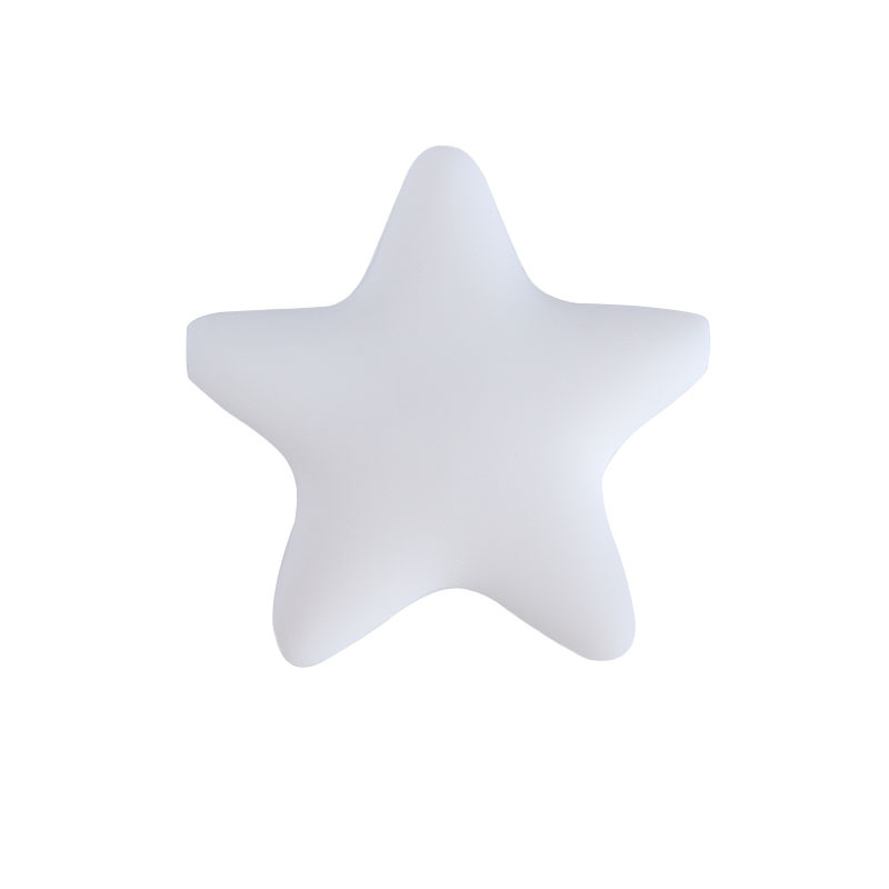 Estrella de cinco puntas de silicona molar juguete mordedor pulsera chupete cadena collar accesorios Amazon DIY accesorios de la joyería