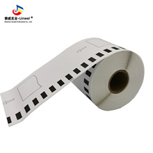 兄弟标签机色带DK-22205白底黑字62mm*30.48m连续热敏条码不干胶