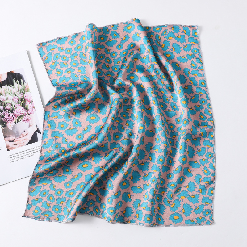 Printing Pattern Women's Casual Korean Style Printing Polyester Silk Scarf