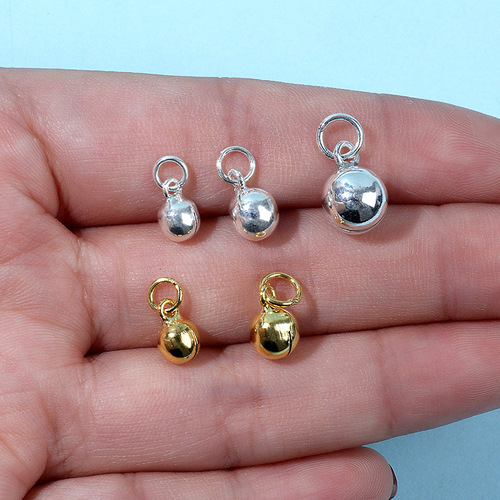 s925 sterling silver pendant pendant bell palace bell accessories DIY bracelet necklace jewelry accessories materials