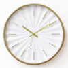 Nordic new hanging clock modern minimalist round quiet living room bedroom bedroom 3D three -dimensional gold scale watch