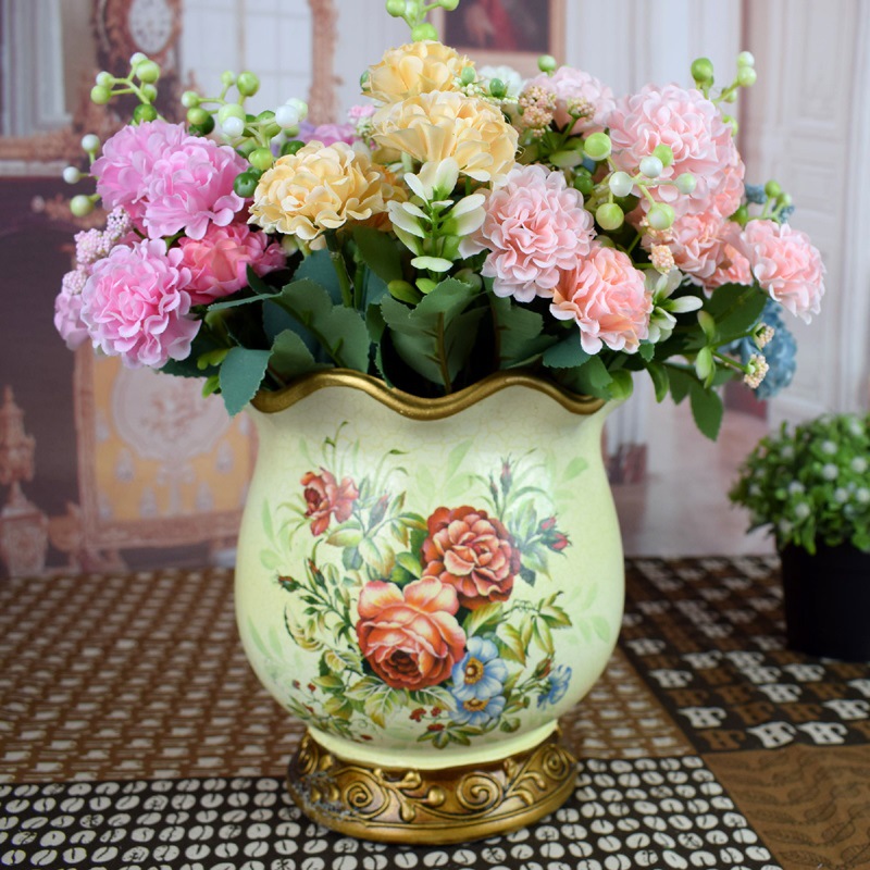 Flower chrysanthemum small handful artificial flower manufacturer home decoration wedding bouquet flower wall plant wall artificial flower