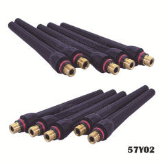 Cross-border argon arc welding gun tail WP-17/18/26 long gun tail long pressure cap 57Y02 argon arc welding accessories welding gun long tail