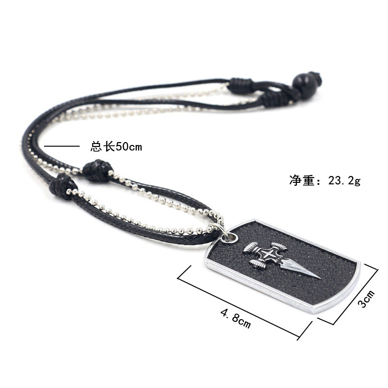 Boys Short Cross Sword Alloy Brand Fashion Necklace For Gifts Nihaojewelry display picture 3