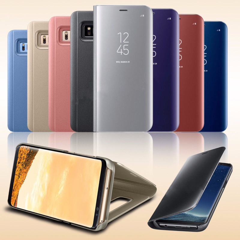 For Samsung S22 mobile phone case NOTE20 vertical plating mirror A33 leather case three-dimensional flip cover protective case A13