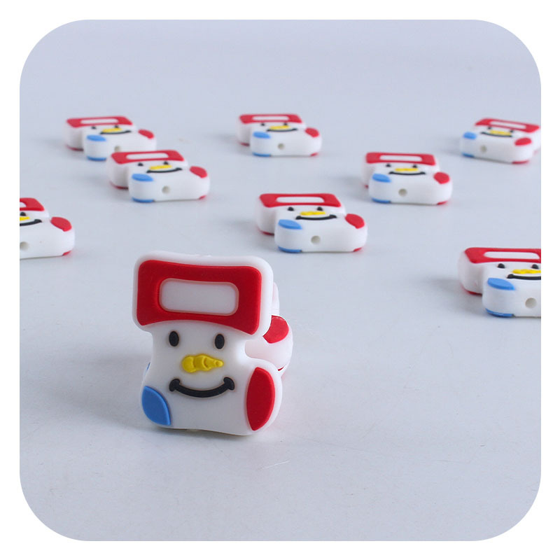 Amazon popular creativo DIY bebé suministros de Navidad calcetines de silicona joyería bebé chupete cadena mordedor Accesorios