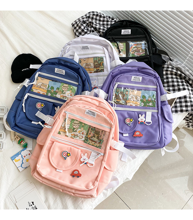 Cute Transparent Funny Soft Backpack display picture 35