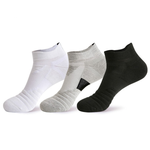 Professional men's sports socks towel bottom boat socks thickened non-slip sweat-absorbent elite basketball socks mid-calf running wholesale
