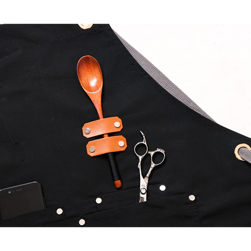 Aprons for kitchen cooking, printed logo, hairstylist, manicure, milk tea shop, baking, men's and women's restaurant denim work clothes