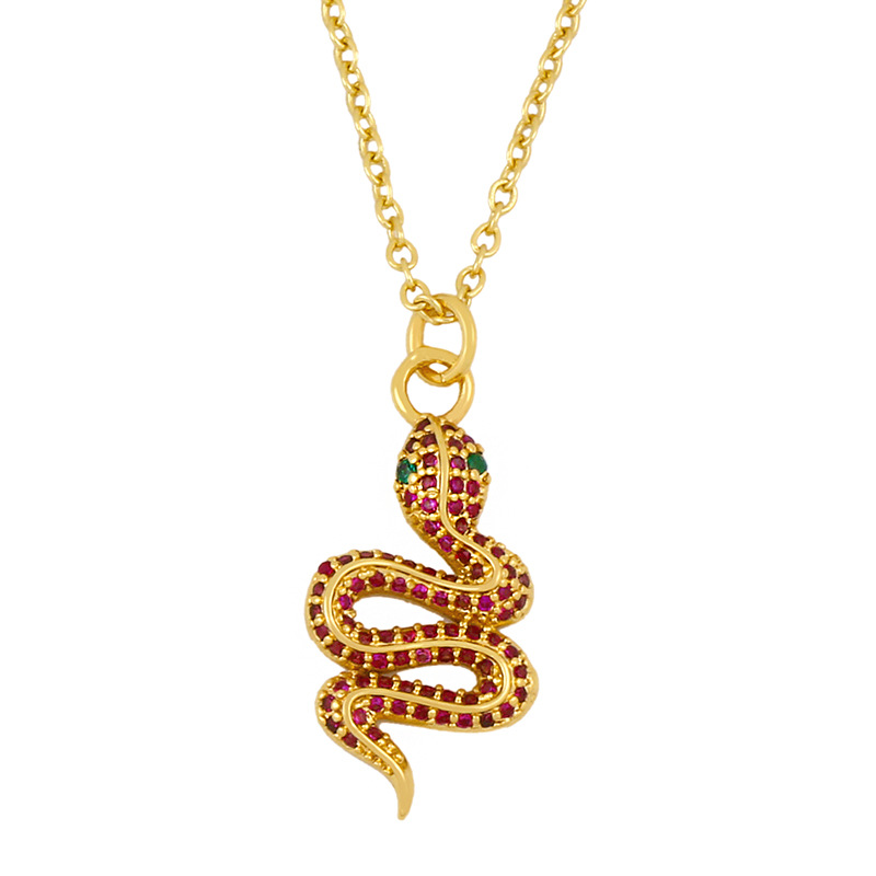 New Fashion Sexy Snake Pendant Short Chain Wild Clavicle Chain Love Necklace Wholesale display picture 5