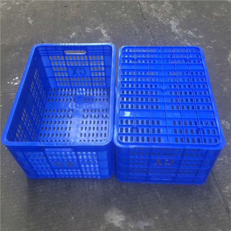 厂家直销塑料周转箩 运输加厚PP塑料筐 快递拣货周转胶框