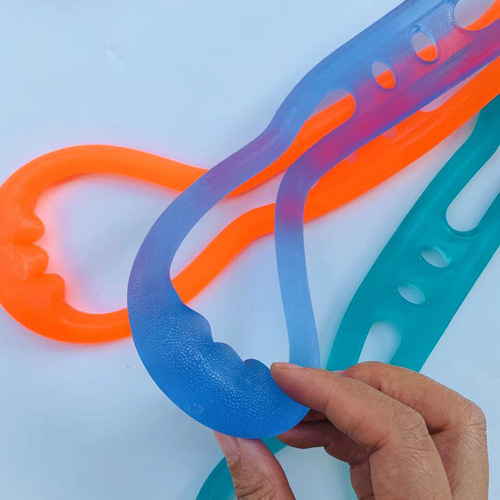 TPE 8-character tension rope silicone 8-character tensioner elastic yoga shoulder opening and chest expansion home fitness tool elastic rope