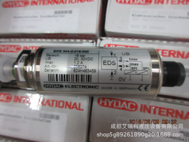 EDS344-2-016-000 德国进口Hydac贺德克压力继电器 传感器