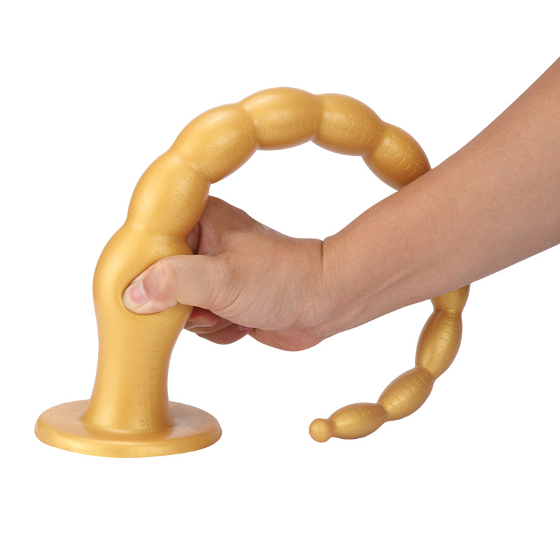Silicone Extended Beaded Anal Plug