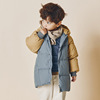 Color matching baby Down Jackets Mid length version 90-130cm Children's clothing Down Jackets 19905