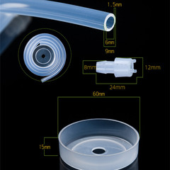 Tea set pumping pipe bucket into the water pipe food grade water dispenser hose suction pipe Kung Fu tea tray accessories