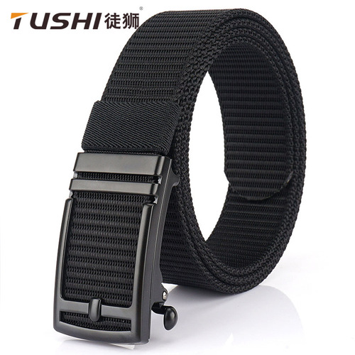 New belt men and women youth automatic buckle business casual belt belt thickened nylon belt manufacturer wholesale
