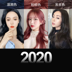 鳶尾藍黑色染髮劑 彩色2022流行色香檳灰 玫瑰粉棕色薄荷米灰棕色