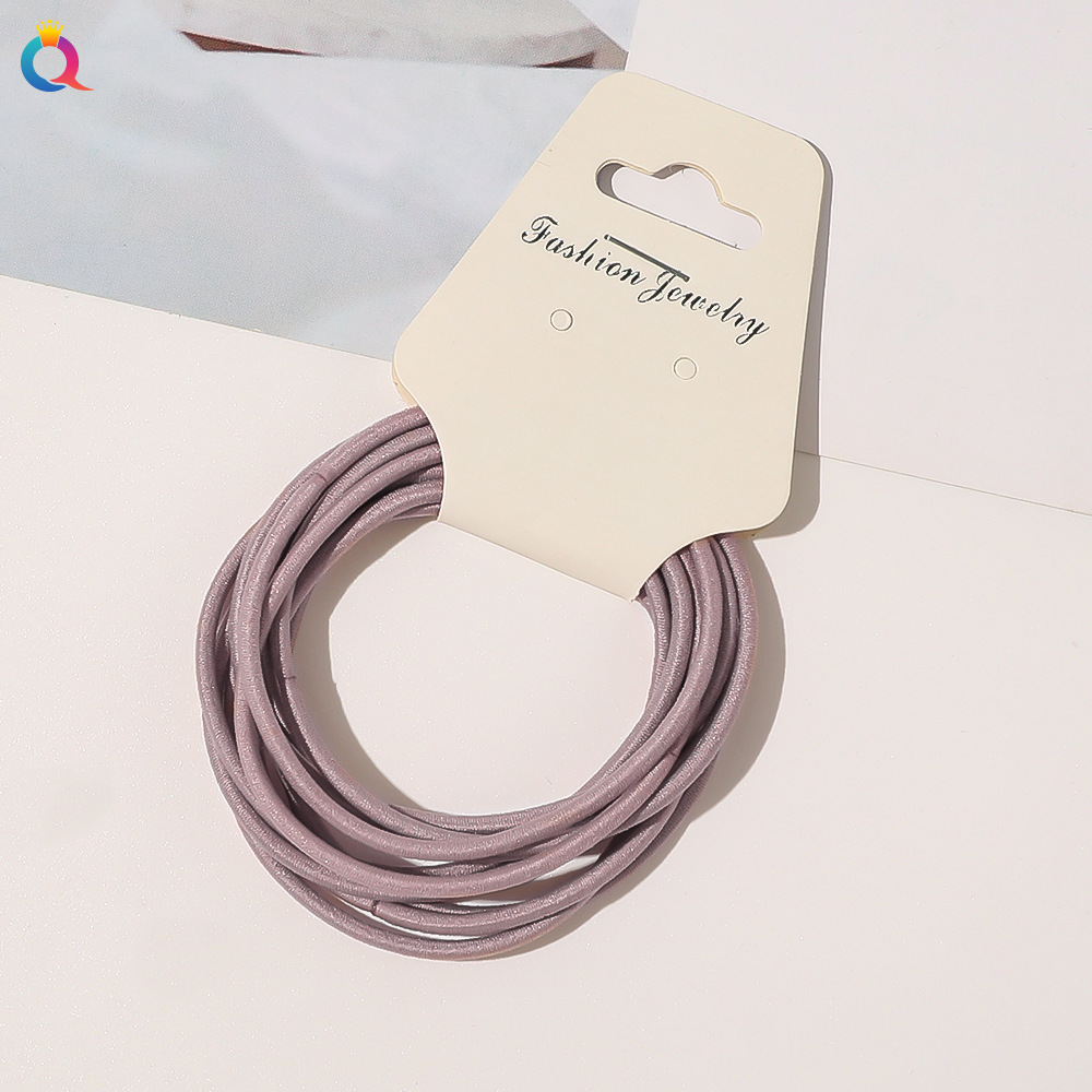 Women's Simple Style Solid Color Cloth Rubber Band display picture 14