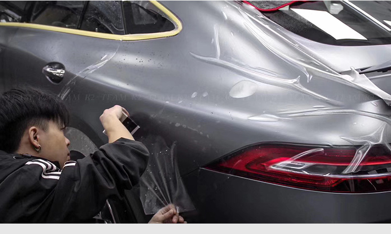 Car invisible car coat frosted matte TPU paint transparent protective film scratch-proof baking-free TPH car body film