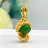 Pendant jade, silver 925 sample, wholesale