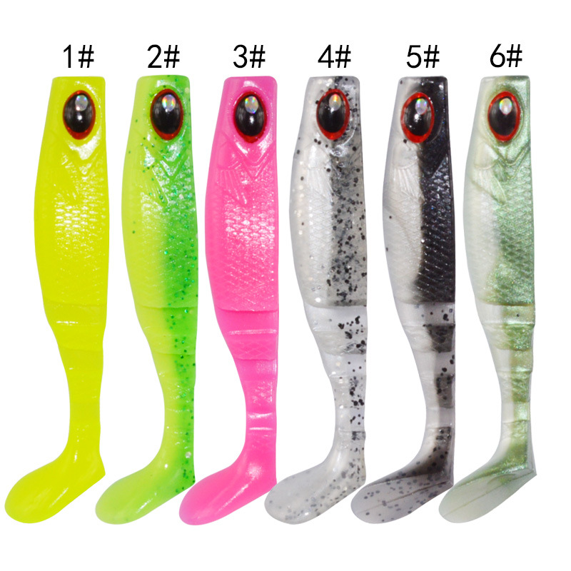 Soft Paddle Tail Fishing Lures Soft Plastic Baits Fresh Water Bass Swimbait Tackle Gear