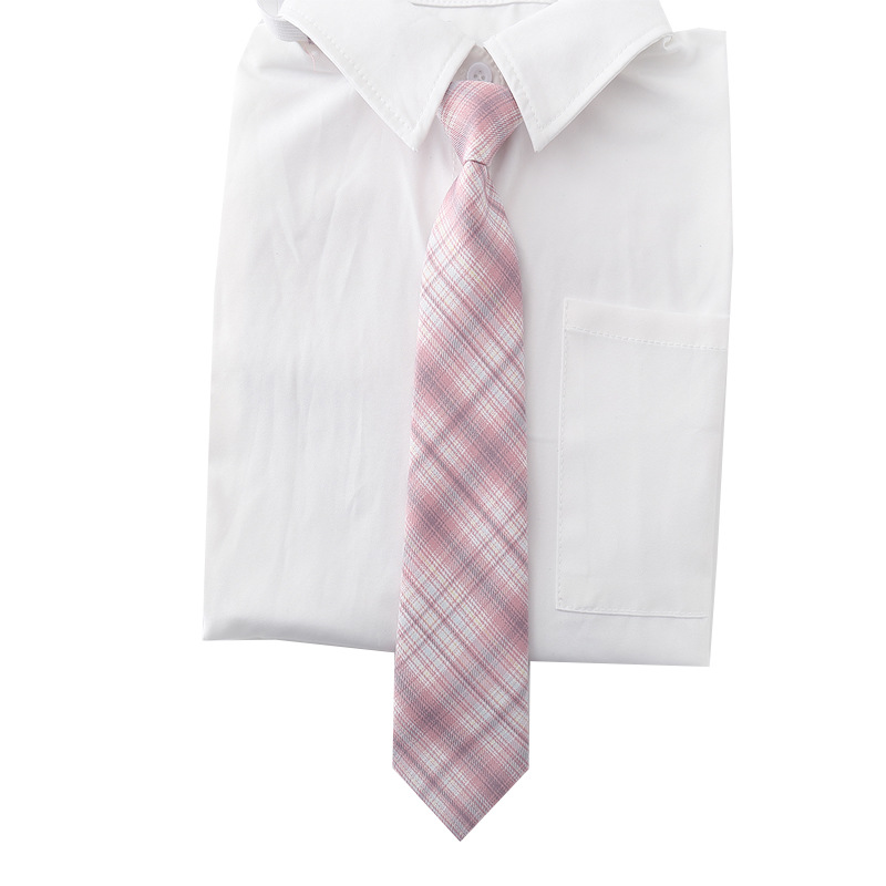 Damen Plaid Krawatte Und Fliege Set College Stil Accessoire_voghion.com