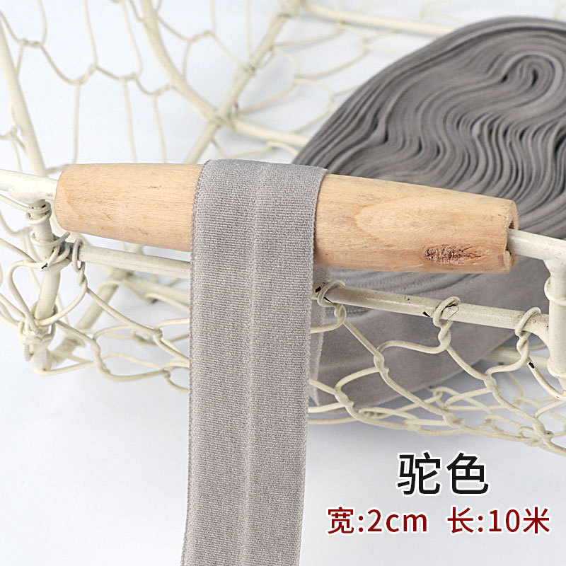 Tira de borde elástico de algodón accesorios de tela tira de borde de ropa de bebé cinta ropa interior banda elástica correa de tela plegable