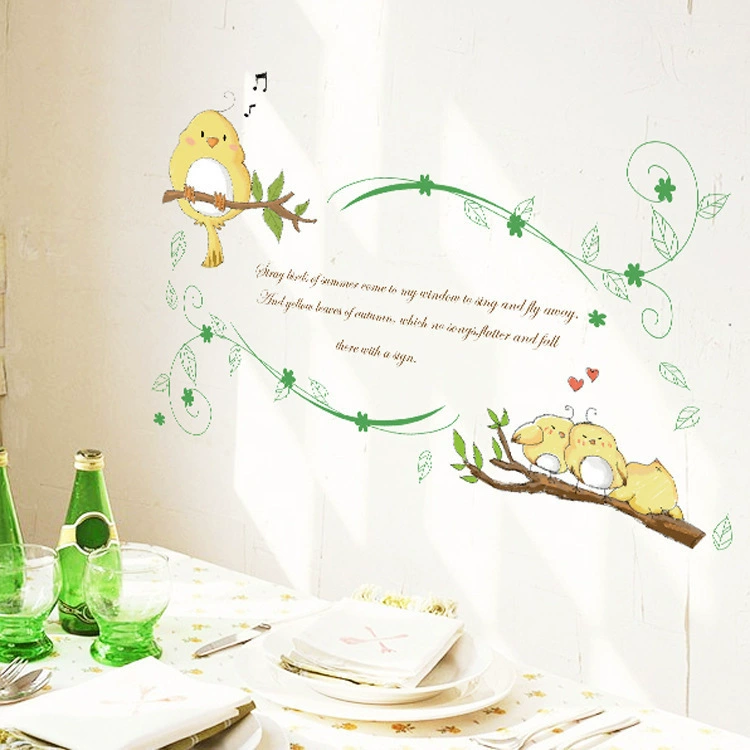 Zhenhong MJ7017 заводские прямые настенные наклейки цельные креативные наклейки с птицами Декоративные наклейки для гостиной и спальни