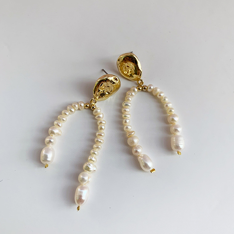 Rétro Géométrique Perle Perlé Boucles D'oreilles 1 Paire display picture 2