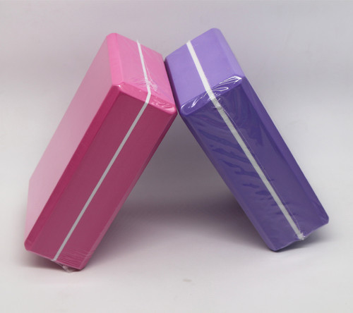 Factory direct sales YGHHB brand yoga supplies, high-quality high-density EVA two-color yoga bricks, dropshipping