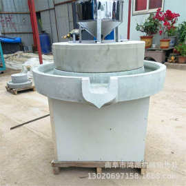 70型米浆电动石磨机 香油芝麻酱石磨机 花岗岩石石磨机图片