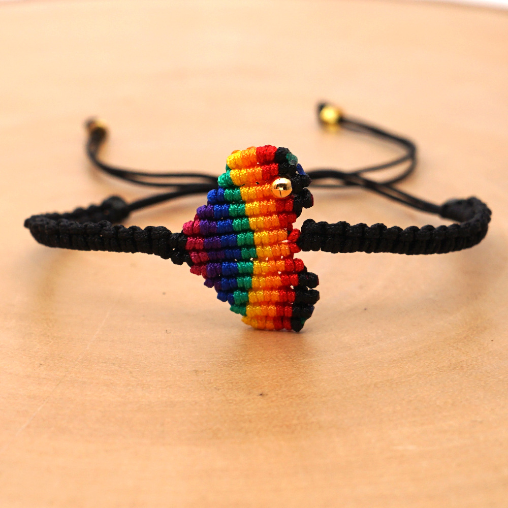 Rainbow Love Lady Bracelet Korean Love Friendship Rope Hand-knitted Jewelry display picture 17