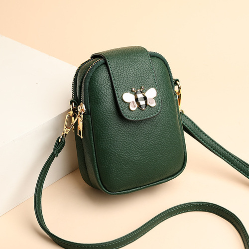 Cross-border direct supply of mobile phone bags for women  new Korean version versatile mini shoulder bag casual fashion multi-layer crossbody bag