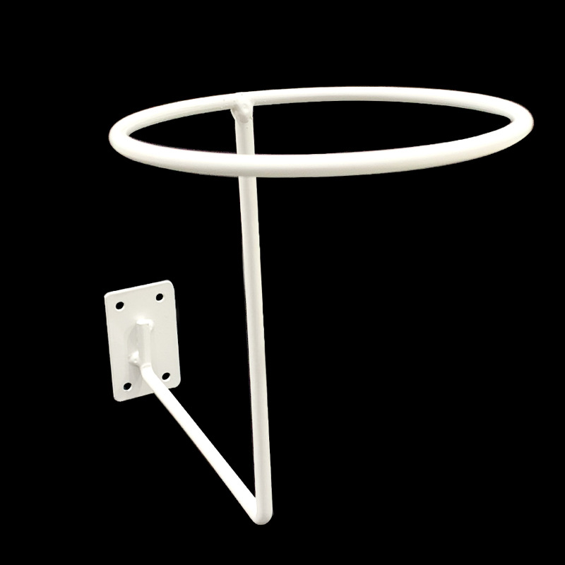 Venta al por mayor pared sombrero estante tornillo negro pintura bola estante peluca pantalla estante bicicleta motocicleta casco pantalla rack