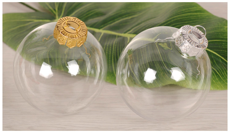 Boule De Noël Boule En Plastique Pet Haute Transparence Ornement De Noël display picture 3