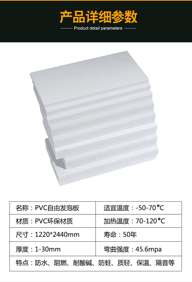 厂家供应1-30mm各密度PVC发泡板PVC结皮板雪弗板安迪板-阿里巴巴