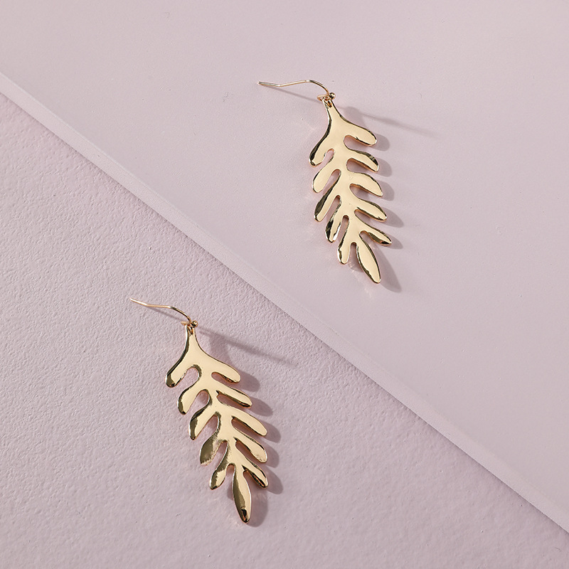 Boucles D&#39;oreilles Feuille De Plante display picture 1