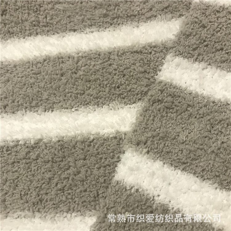 2020新款 厂家直销 粗针半边绒 色织半边绒 条子半边珊瑚绒