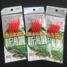 新鸿圆大红虾 红色仿生虾 仿真虾串钩/仕挂/鱼钩/鱼饵/路亚饵渔具