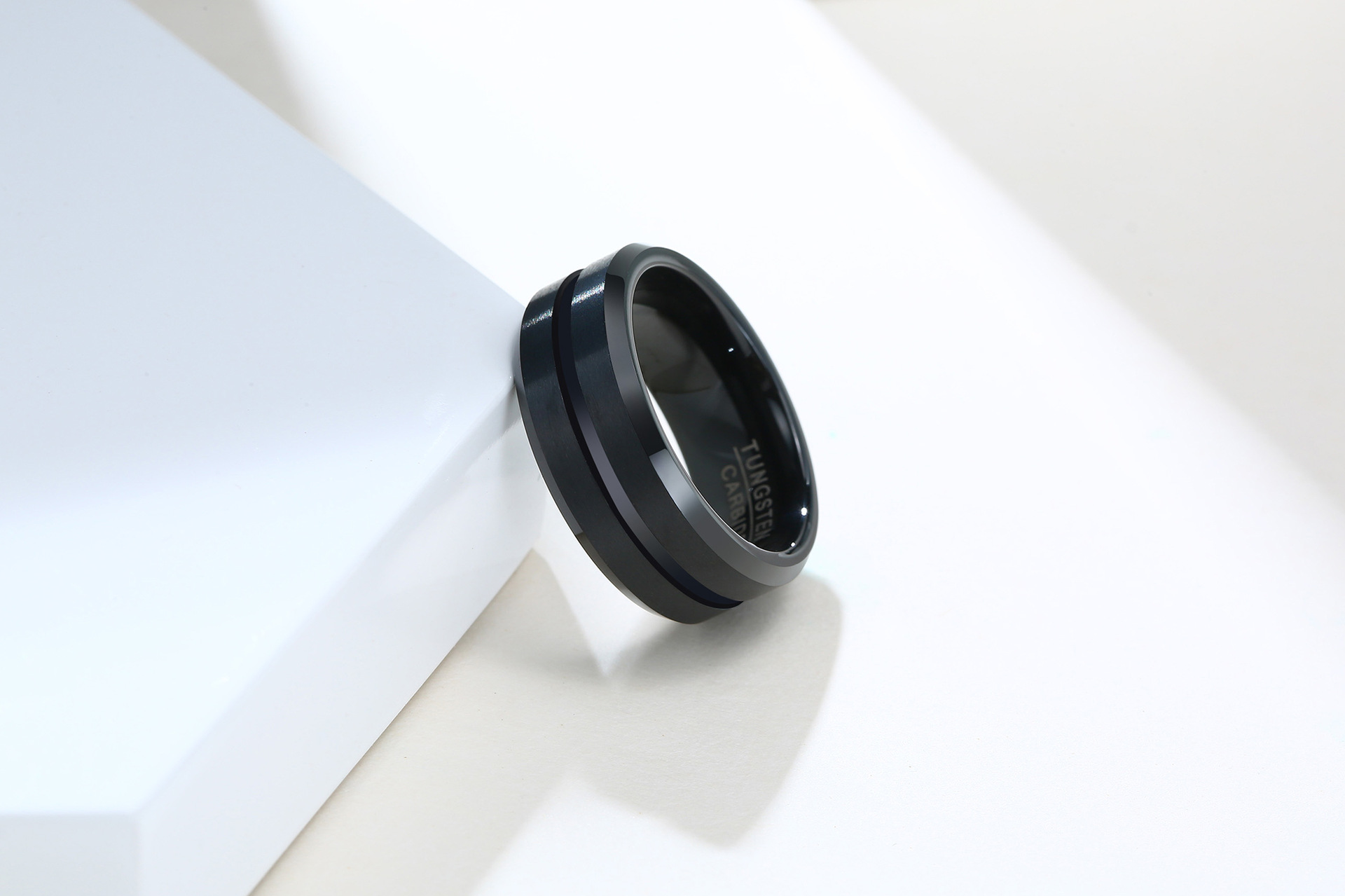 Fashion Letter Tungsten Steel Rings Plating Stainless Steel Rings