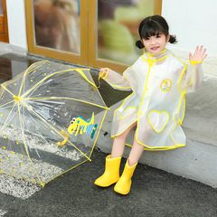 New Children's Raincoat with School Bag Pocket for Kindergarten and Primary School Students, Unisex Waterproof Raincoat, One Piece with Shipping