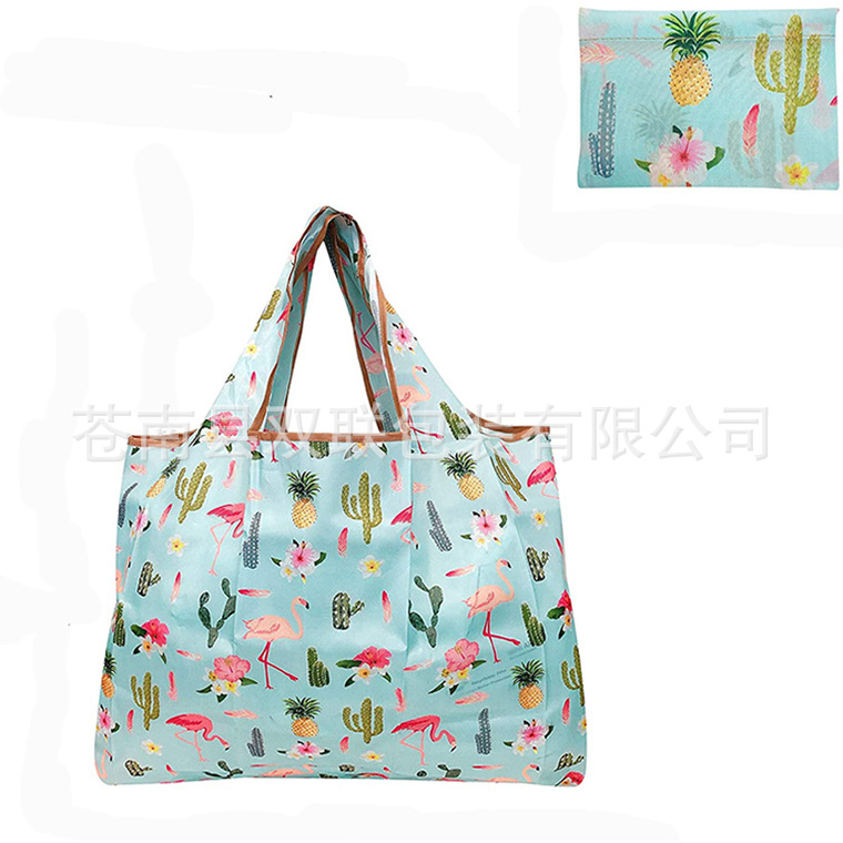 新款日韩流行防水子母袋环保袋创意环保折叠收纳袋环保购物袋批发