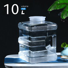10升PC透明桶装矿泉纯净水桶茶具功夫茶台茶几泡茶饮水储水用方桶