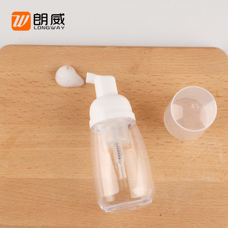 PETG botella de espuma de forma especial crema desinfectante de manos botella de espuma mousse sub-embalaje máquina de embalaje